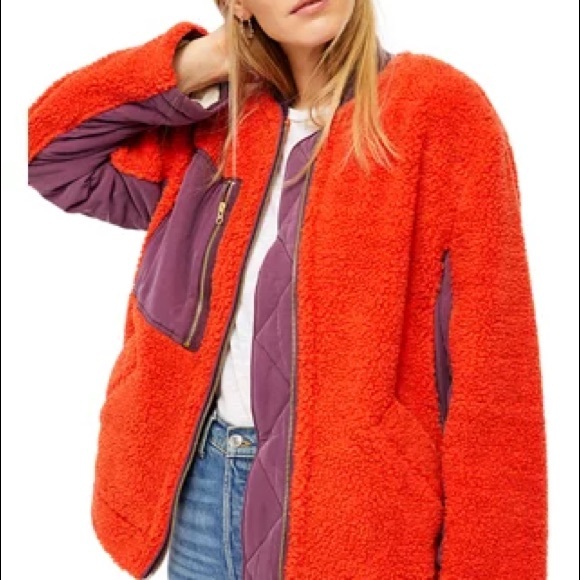 NWT Women’s Free People Rivington Sherpa Jacket - Picture 4 of 5